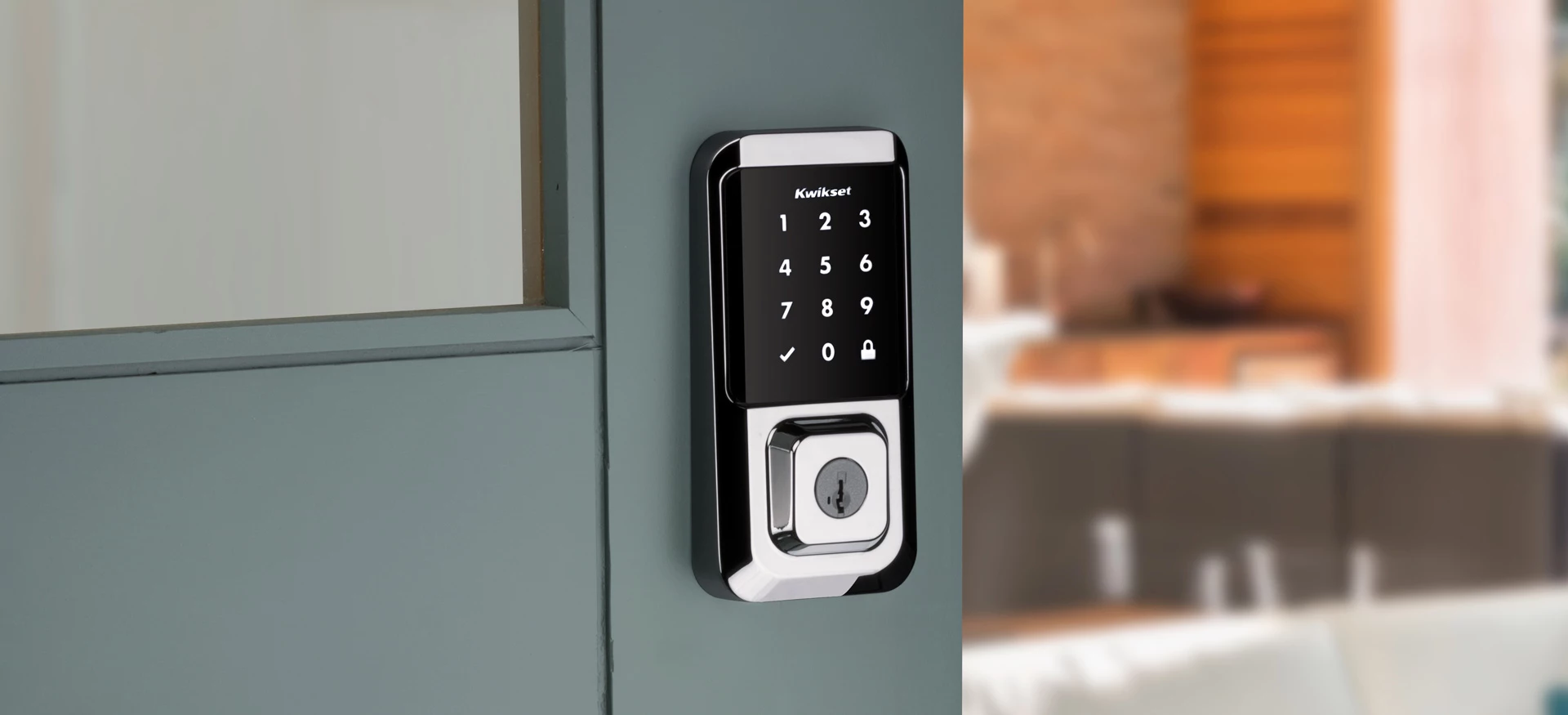 A Halo Kwikset electronic lock